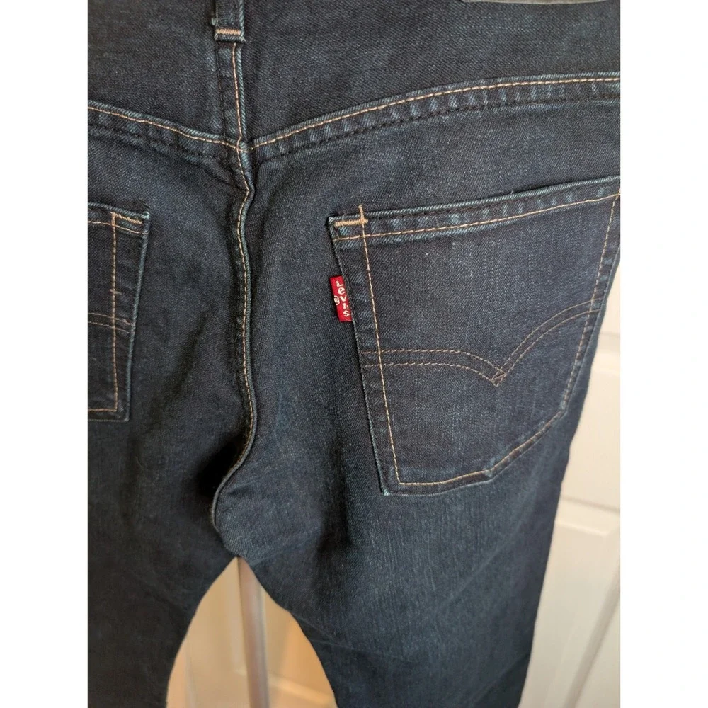 Levi's 511 Skinny Jeans Boys Size 16 Regular Dark Indigo Denim 28x28 Stretch